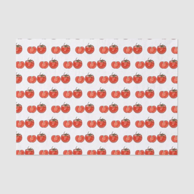 Abbildung des Tomaten-Cartoon Seidenpapier (Vorderseite)