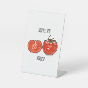 Abbildung des Tomaten-Cartoon Sockelschild