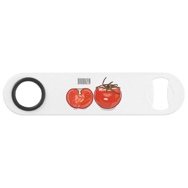 Abbildung des Tomaten-Cartoon Speed Flaschenöffner (Vorderseite (Horizontal))