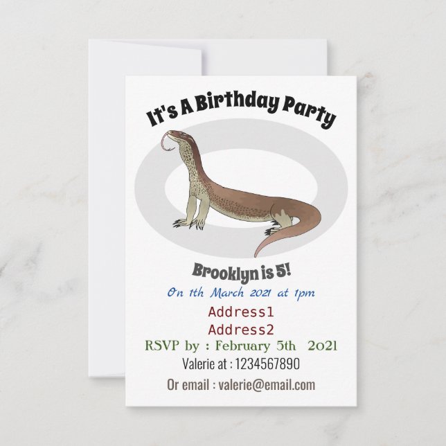 Abbildung des Wardeblattmusters Einladung (Vorderseite)