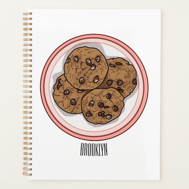 Abbildung eines Chocolate Chip Cookie Cartoon Planer (Vorderseite)