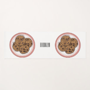 Abbildung eines Chocolate Chip Cookie Cartoon Yogamatte