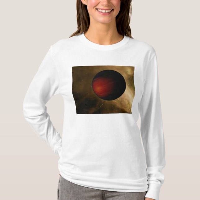 Abbildung eines Hot Jupiter namens HD 149026b T-Shirt (Vorderseite)