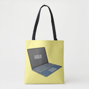 Abbildung eines Laptop-Cartoon Tasche