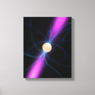 Abbildung eines Pulsars 2 Leinwanddruck