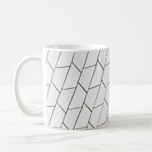 Abbildung in Schwarz und Weiß Kaffeetasse