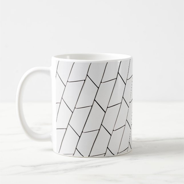 Abbildung in Schwarz und Weiß Kaffeetasse (Links)