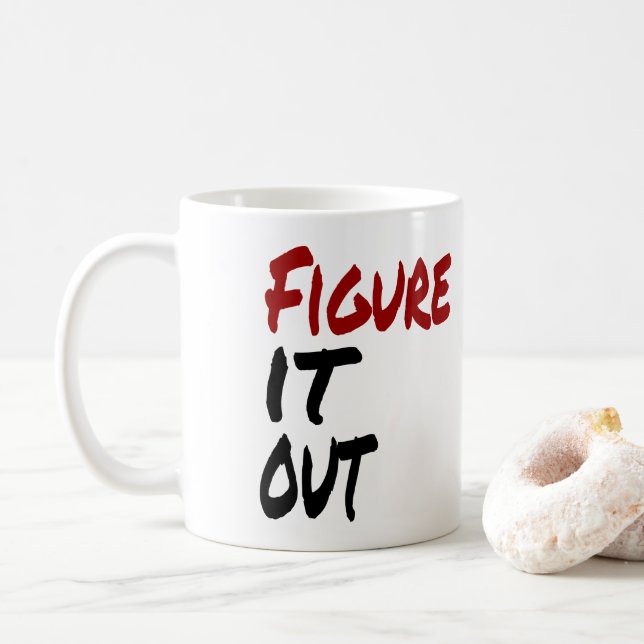 Abbildung IT OUT, Funny Spaß Kaffeetasse (Mit Donut)