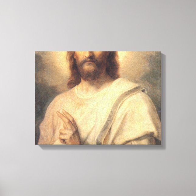 Abbildung Jesu Christi von Heinrich Hofmann Leinwanddruck (Vorderseite)