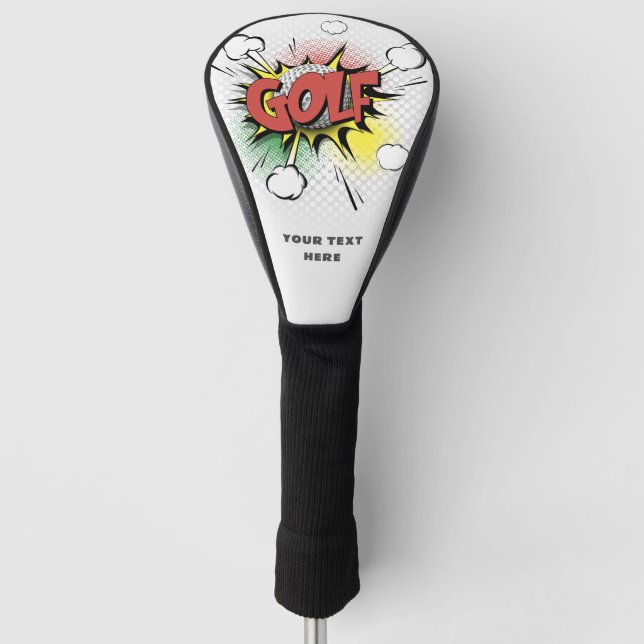 Abbildung niedlicher Pop - Golf Head Cover Headcover (Vorderseite)