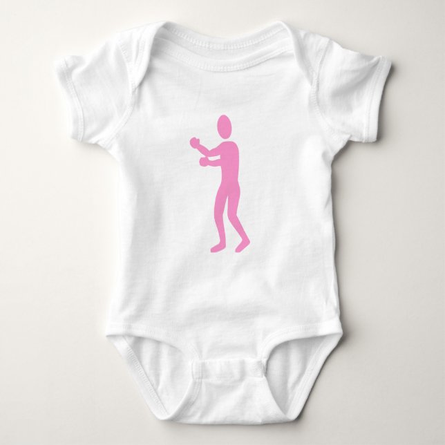 Abbildung: Rosa Baby Strampler (Vorderseite)