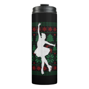 Abbildung Skaten Dancer Ice Skate Tanz Happy Thermosbecher