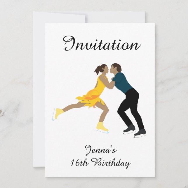 Abbildung Skaten Einladung (Vorderseite)