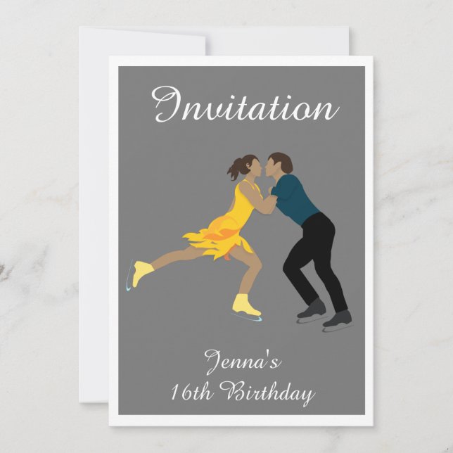 Abbildung Skaten Einladung (Vorderseite)