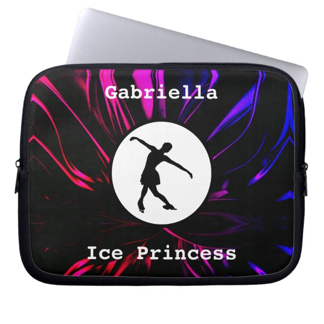 Abbildung Skaten "Eisdruckmaschine" Personalisiert Laptopschutzhülle (Vorderseite)