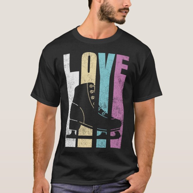Abbildung Skaten-Geschenk für Girl Ice Skate Desig T-Shirt (Vorderseite)