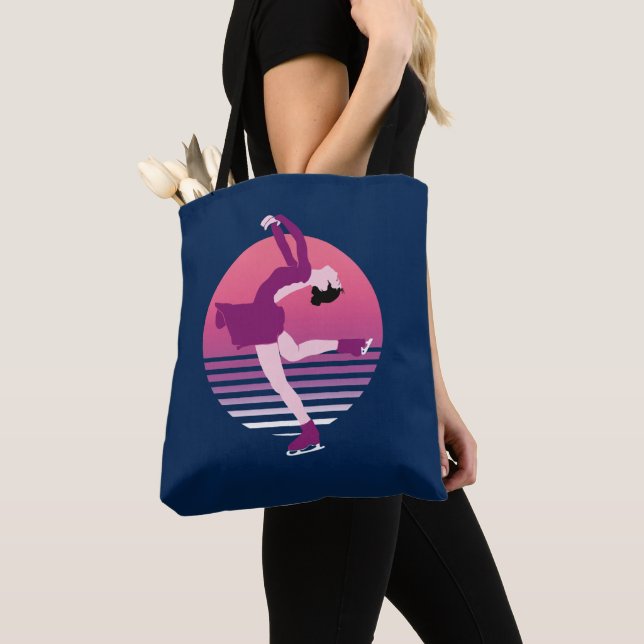 Abbildung Skaten Girl - Art Ice Dancing Tasche (Von Nahem)