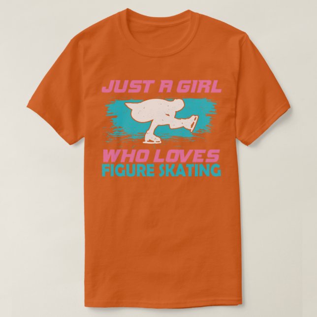 Abbildung Skaten Ice Dancing Girl Gift T-Shirt (Design vorne)