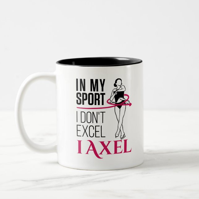 Abbildung Skaten in meinem Sport I Don Excel I Axe Zweifarbige Tasse (Links)