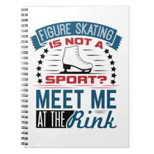 Abbildung Skaten Kein Sport trifft mich am Rink Notizblock