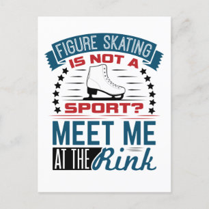 Abbildung Skaten Kein Sport trifft mich am Rink Postkarte