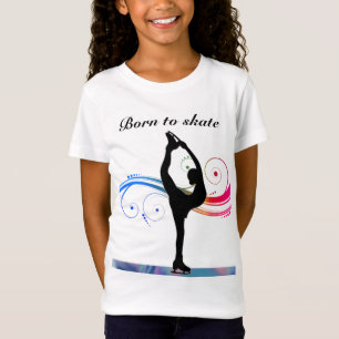 Abbildung Skaten: Mädchen, die dem T - Shirt des S