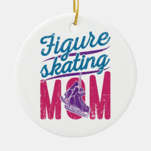 Abbildung Skaten Mama Ice Skaten Mama Keramik Ornament