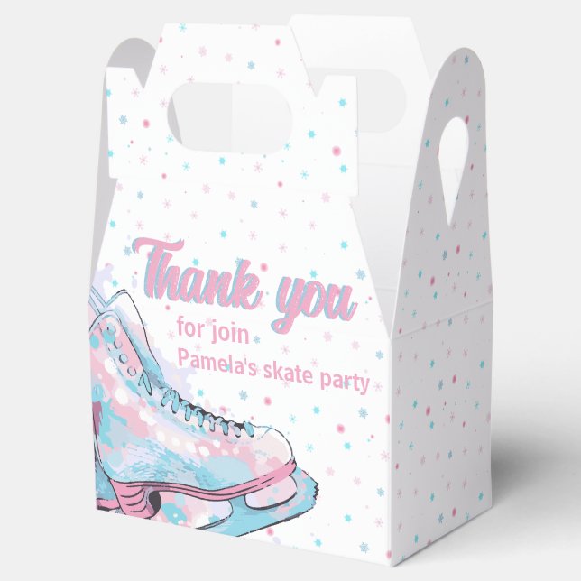 Abbildung Skaten-Party Geschenkschachtel (Geöffnet)