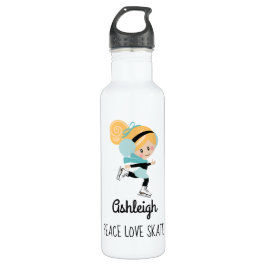 Abbildung Skaten Peace Liebe Skate Blonde Edelstahlflasche