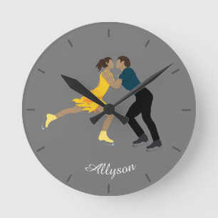 Abbildung Skaten Runde Wanduhr
