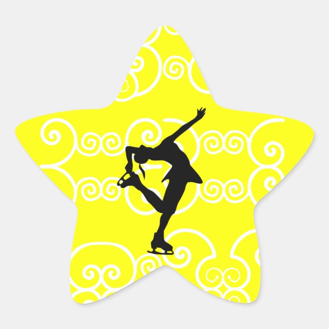 Abbildung Skaten Star-Aufkleber Stern-Aufkleber (Vorderseite)