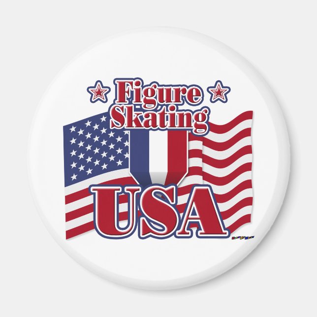 Abbildung Skaten USA Magnet (Vorne)