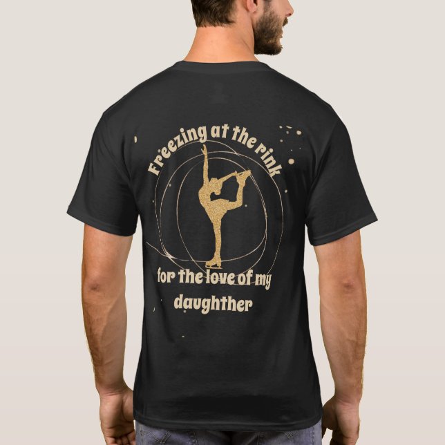 Abbildung Skaten Vater "Einfrieren" T-Shirt (Rückseite)