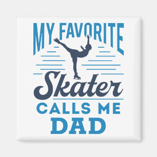 Abbildung Skaten Vater Mein Lieblings-Skater ruft Magnet