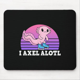 Abbildung Skater I Axel Alotl Ice Skaten Axolotl Mousepad