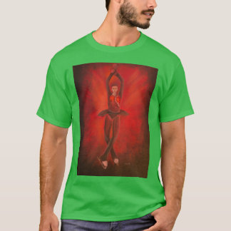 Abbildung Skater Kamila Valieva ein Quad-Sprung T-Shirt