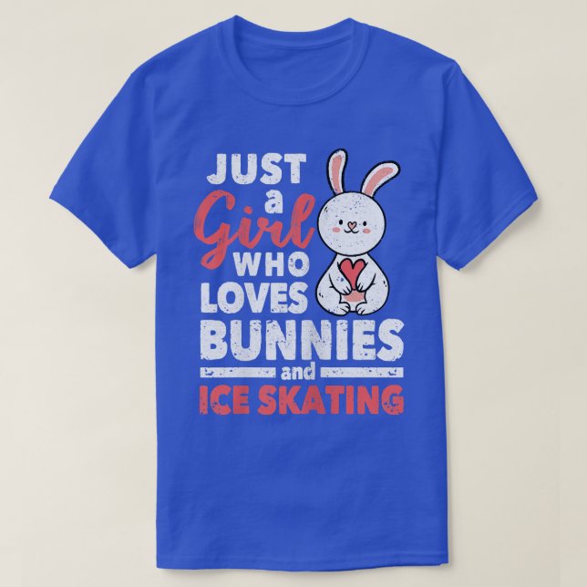 Abbildung Skater nur ein Mädchen, das Bunnies und  T-Shirt (Design vorne)