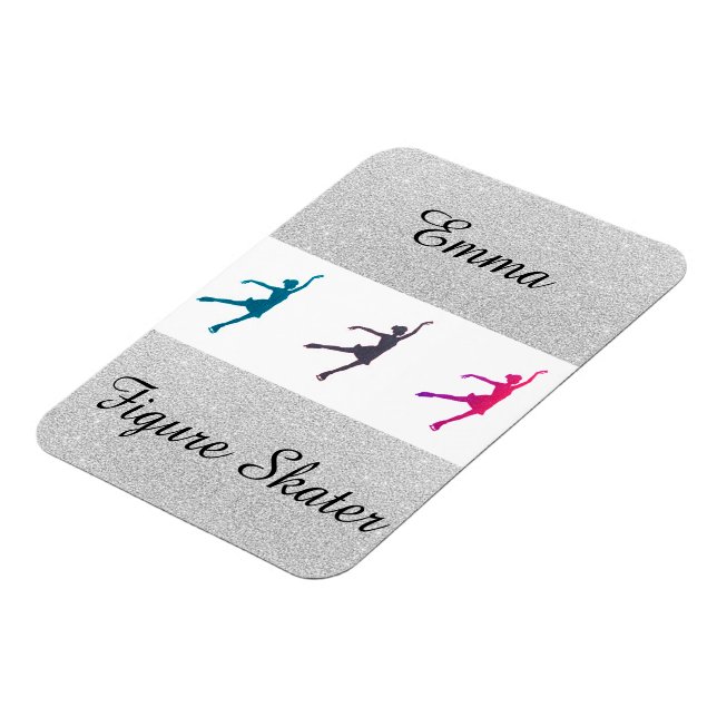 Abbildung Skater Personalisiertes flexibles Foto-M Magnet (Linke Seite)
