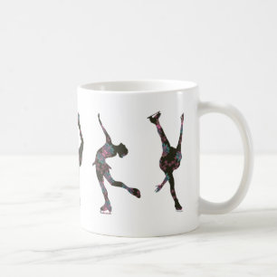Abbildung Skater, rosa, graues Muster Kaffeetasse
