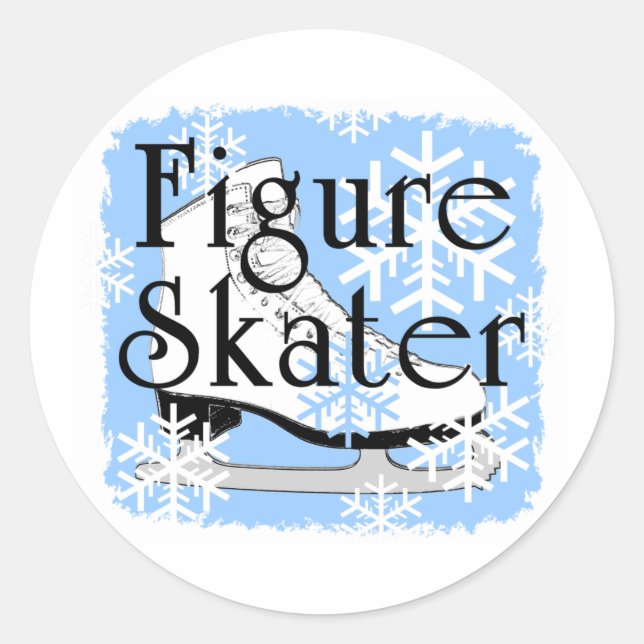 Abbildung Skater Runder Aufkleber (Vorderseite)