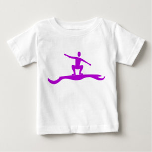 Abbildung Surfen: Lila Baby T-shirt