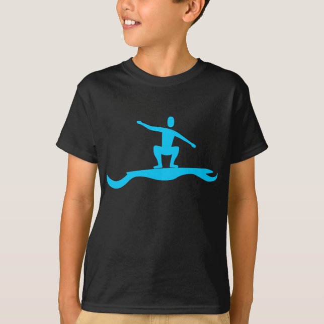 Abbildung Surfen: Sky Blue T-Shirt (Vorderseite)