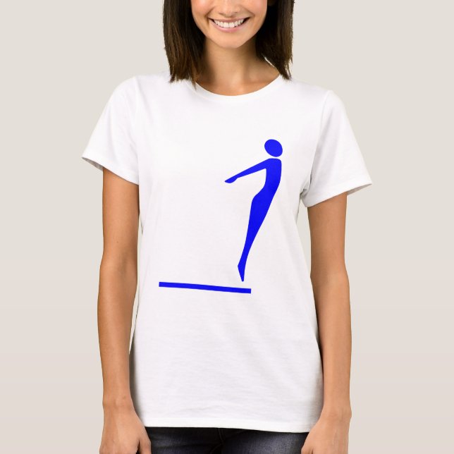 Abbildung Tauchen: Blau T-Shirt (Vorderseite)
