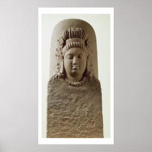 Abbildung von Ekamukha Siva-Linga aus dem Tempel b Poster