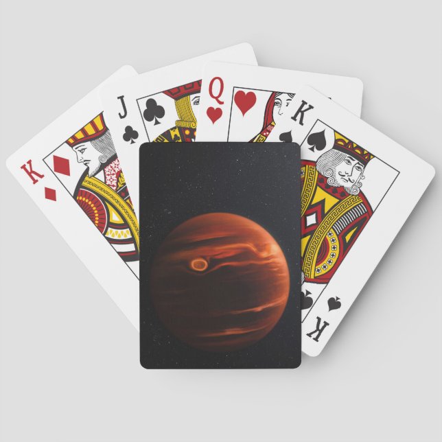 Abbildung von Exoplanet VHS 1256 B und seinen Ster Spielkarten (Rückseite)