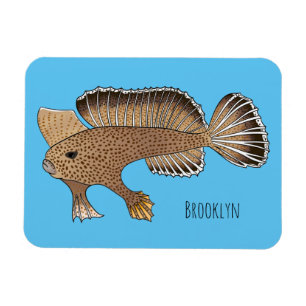 Abbildung von Handfish Cartoon Magnet