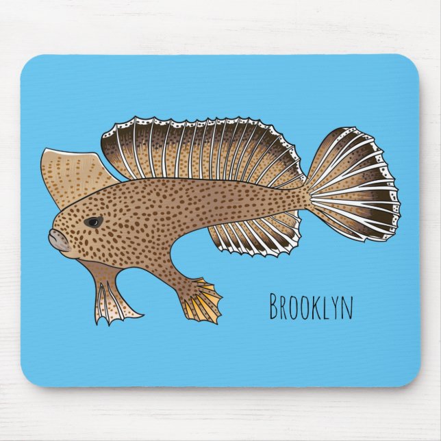 Abbildung von Handfish Cartoon Mousepad (Vorne)