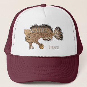 Abbildung von Handfish Cartoon Truckerkappe