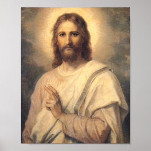 Abbildung von Jesus Christus von Heinrich Hofmann Poster
