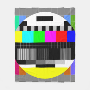 Abbildung von TV ohne Signal zurück im Retro-Stil Fleecedecke